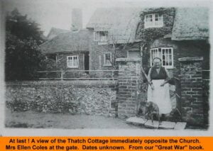 Westbourne History Church Road Thatch Cottage Ellen Coles