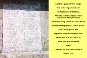 Westbourne History Church War Memorial WWII