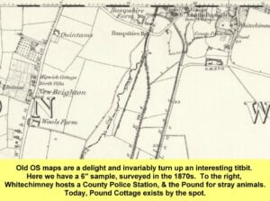 WESTBOURNE HISTORY PHOTO, MEMORIES , MAP ,WHITE CHIMNEY , COUNTY POLICE STATION , POUND COTTAGE ,