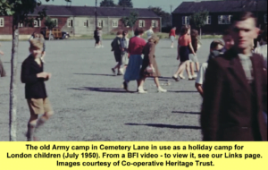 WESTBOURNE HISTORY PHOTO, MEMORIES , ARMY, CAMP . CEMETERY LANE , 1950 , HOLIDAY , Gillingham, Gravesend Education, Co-op Royal Arsenal & Grays