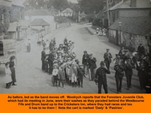 WESTBOURNE HISTORY PHOTO, MEMORIES ,EAST STREET, FORGE, COLLINS, CLUB,FIFE BAND, FORESTERS