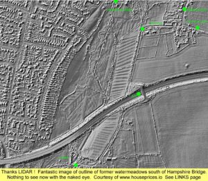 WESTBOURNE HISTORY PHOTO, MEMORIES, WATER MEADOWS , HAMPSHIRE BRIDGE, SOUTH MEADOWS, MILL LANE, LIDAR