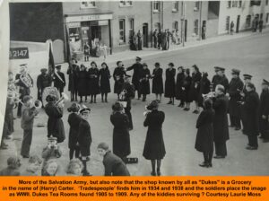 WESTBOURNE HISTORY PHOTO, SQUARE, CARTER, DUKE, GROCER, IRONMONGER, TEA ROOMS, SALVATION ARMY