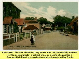 WESTBOURNE HISTORY PHOTO, EAST STREET,Foxbury, painting