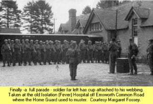 WESTBOURNE HISTORY PHOTO, HOME GUARD, WWII, WHITTINGTON, FOSSEY, DREW,