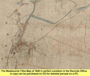 WESTBOURNE HISTORY PHOTO, 1840 tithe map