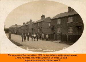 WESTBOURNE HISTORY PHOTO, COMMONSIDE, LASHLY, SEMI, CHILDREN, 1910