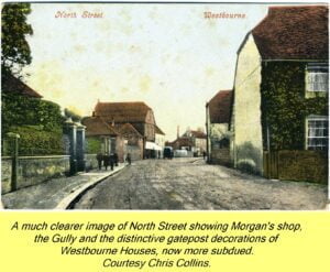 WESTBOURNE HISTORY PHOTO, NORTH STREET, MORGAN, SHOP, GULLY, WESTBOURNE HOUSE