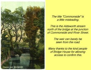 WESTBOURNE HISTORY PHOTO, COMMONSIDE, WEIR, BRIDGE HOUSE