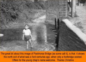 WESTBOURNE HISTORY PHOTO, PACKHORSE BRIDGE, EMS, FORD,NORTH STREET