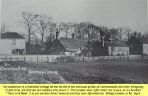 WESTBOURNE HISTORY PHOTO, COMMONSIDE, THATCH, BRIDGE HOUSE