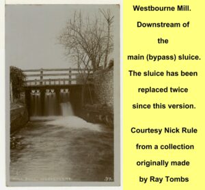 WESTBOURNE HISTORY PHOTO, WESTBOURNE MILL,SLUICE