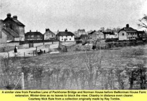 WESTBOURNE HISTORY PHOTO, PARADISE LANE, PACKHORSE, NORMAN HOUSE FARM, CHANTRY