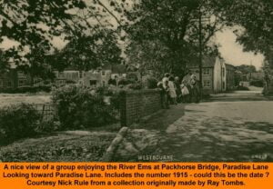 WESTBOURNE HISTORY PHOTO, Packhorse bridge, Paradise Lane