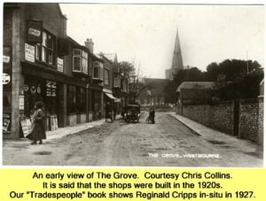 WESTBOURNE HISTORY PHOTO, GROVE, SHOPS, CRIPPS, TRADESPEOPLE