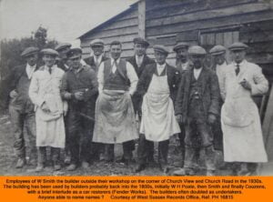 WESTBOURNE HISTORY PHOTO, BUILDERS, SMITH, POATE, COUZENS, CHURCH VIEW ROAD