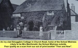 WESTBOURNE HISTORY PHOTO, SMUGGLERS COTTAGE, SCHOOL HOUSE, MACDONALD,