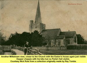 WESTBOURNE HISTORY PHOTO, LUMLEY MILLSTREAM, PARISH HALL HOSPITAL, MISS EADON.