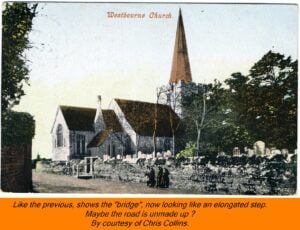 WESTBOURNE HISTORY PHOTO, CHURCH, St. JOHN, YEW, INTERIOR, SCREEN, CHURCHYARD