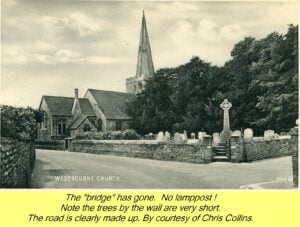 WESTBOURNE HISTORY PHOTO, CHURCH, St. JOHN, YEW, INTERIOR, SCREEN, MEMORIAL