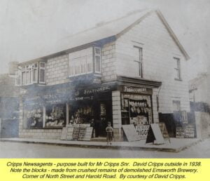 WESTBOURNE HISTORY PHOTO, CRIPPS, NEWSAGENT, NORTH STREET, EMSWORTH BREWERY