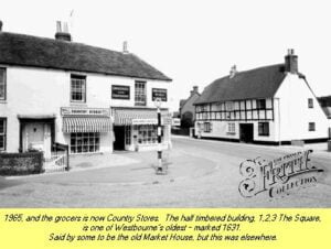 WESTBOURNE HISTORY PHOTO, SQUARE, COUNTRY STORES, CENTRA, TIMBERED, 1631