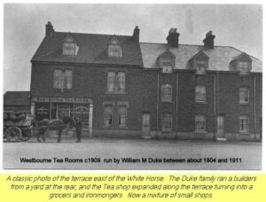 WESTBOURNE HISTORY PHOTO, SQUARE, DUKE, BUILDER, TEA SHOP, GREENGROCER, IRONMONGER