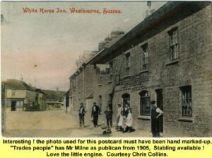 WESTBOURNE HISTORY PHOTO, WHITE HORSE, 1905, MILNE